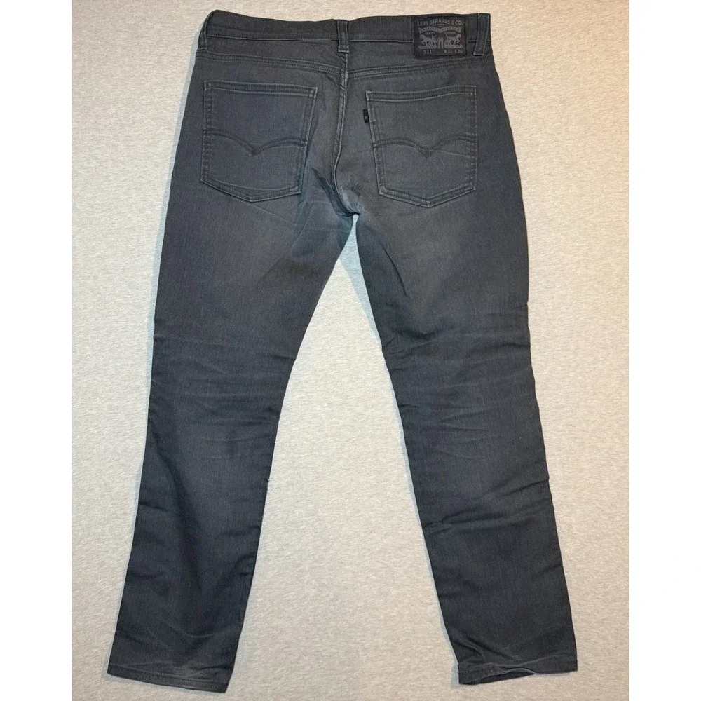 Levi's Men's 511 32x30 Gray Wash Straight Leg Jeans